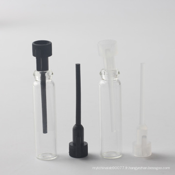 vide 1 ml mini verre texte tube parfum bouteille d&#39;huile